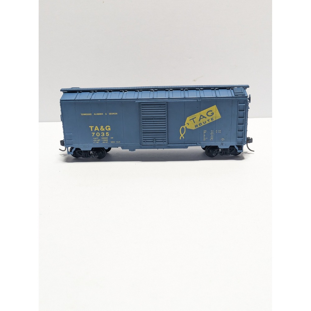 TA&G 7035 Tennessee Alabama & Georgia TAG Route Boxcar HO Scale Blue